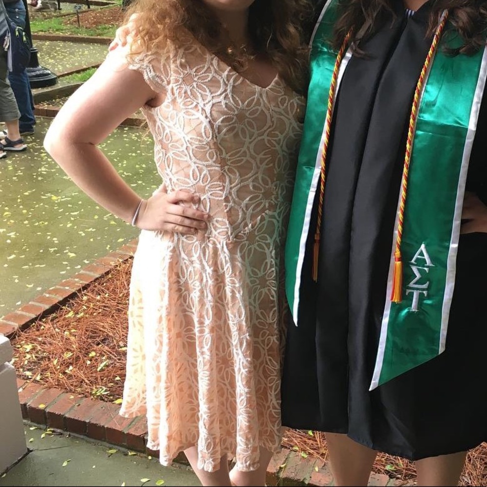 Chris McLaughlin MIDI peach dress